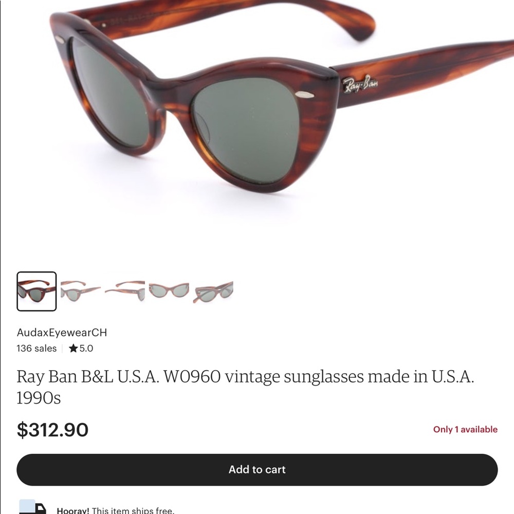 Ray Ban B&L U.S.A. W0960 Vintage Sunglasses 1990’s - Picture 6 of 7